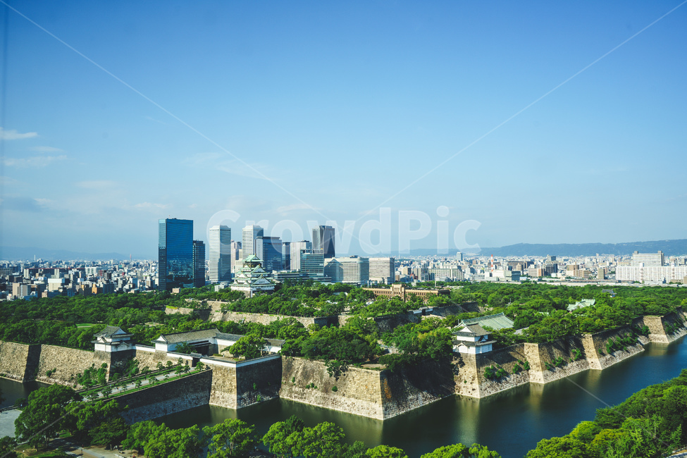 도시,오사카성,일본,자연,강,city,osaka,japan,castle,전통적인,traditional