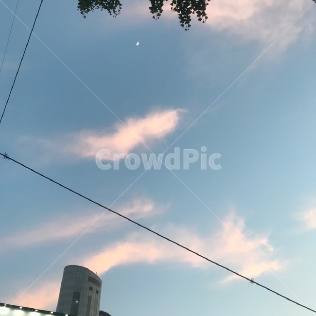 하늘,구름,달,sky,저녁,dusk,twilight