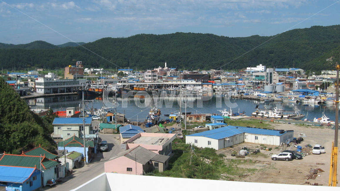 시골,마을,바다,배,풍경,촌,어촌