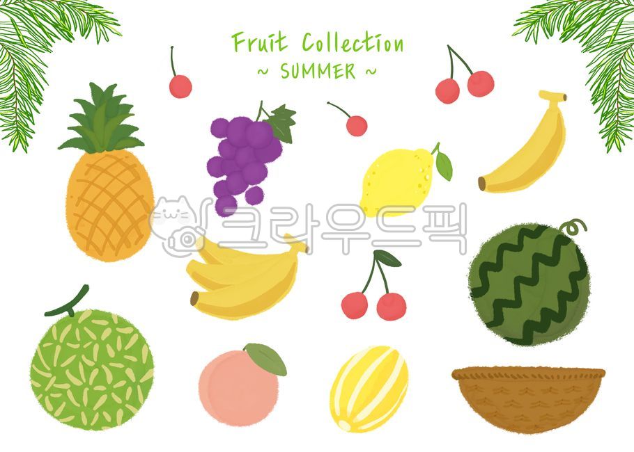 과일,제철과일,과일일러스트,과일그림,과일손그림일러스트,과수원,농산물,fruit,fruits,과일선물세트,과일일러스트세트,여름과일,여름,여름제철과일,여름분위기,summer,파인애플,포도,체리,레몬,바나나,수박,멜론,복숭아,참외,바구니,pineapple,grape,lemon,banana,cherry,melon,watermelon,peach,basket