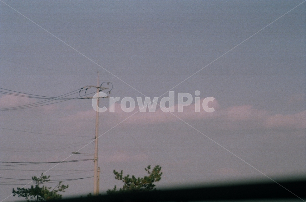 필름,필름사진,하늘,전봇대,구름,감성,자연,풍경,nature,landscape,감성,sensible,feeling