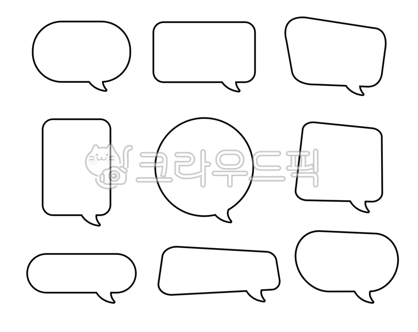speech bubble illustration,speech bubble drawing,Nukki,hand drawing,Editing source,message,speech bubble,Subtitle,horse bag,Subtitle bar,conversation