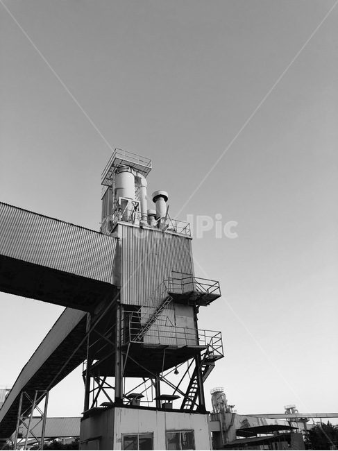 흑백,오후,컨베이너,공장,계단,흑백,모노톤,monochrome,black and white,산업,industry,industrial