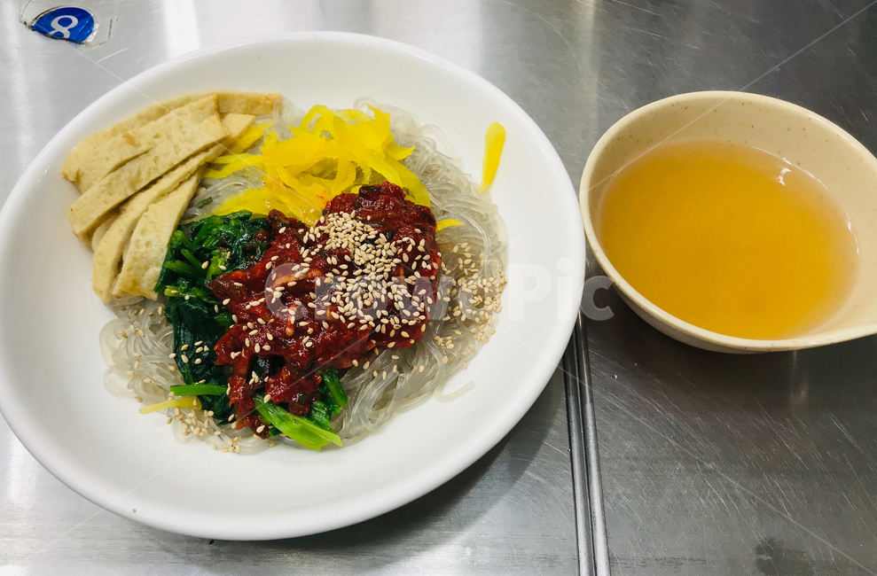비빔당면,당면,시장음식,부산,분식