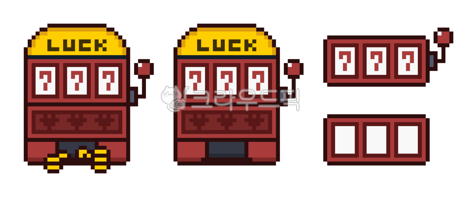 픽셀아트, 8bit, 귀여운, 아이콘, 슬롯, 사진,이미지,일러스트,캘리그라피 - yelly작가
