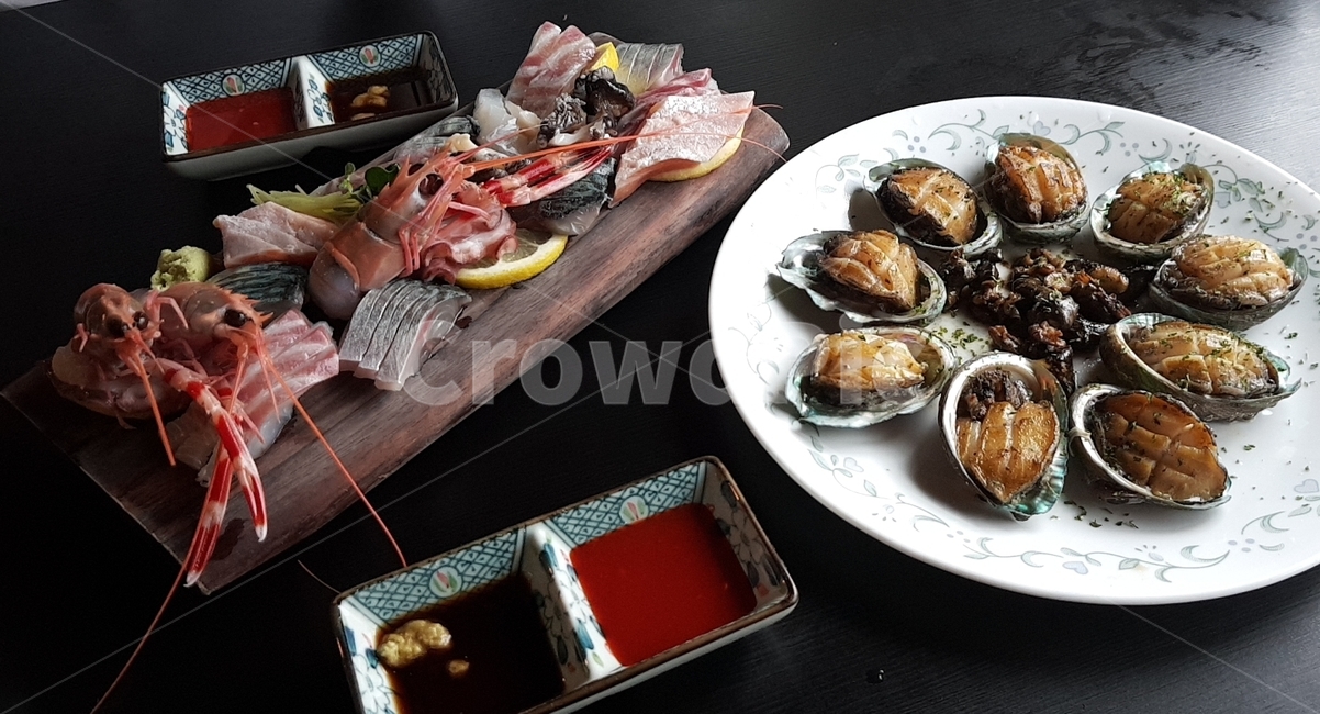 딱새우,제주도,전복,전복구이,딱새우회,버터전복구이,맛집,색감,선명