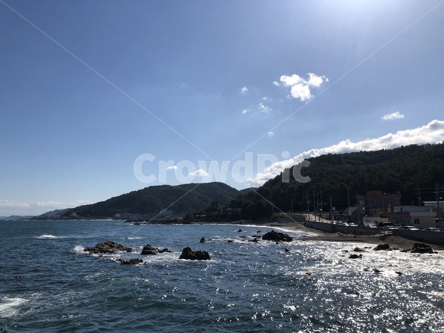 바다,바위,하늘,자연,파도,자연,풍경,nature,landscape,promontory,곶,outdoors,옥외