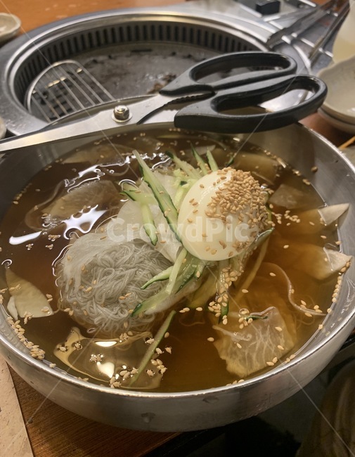 냉면,물냉면,주방가위,후식,여름음식