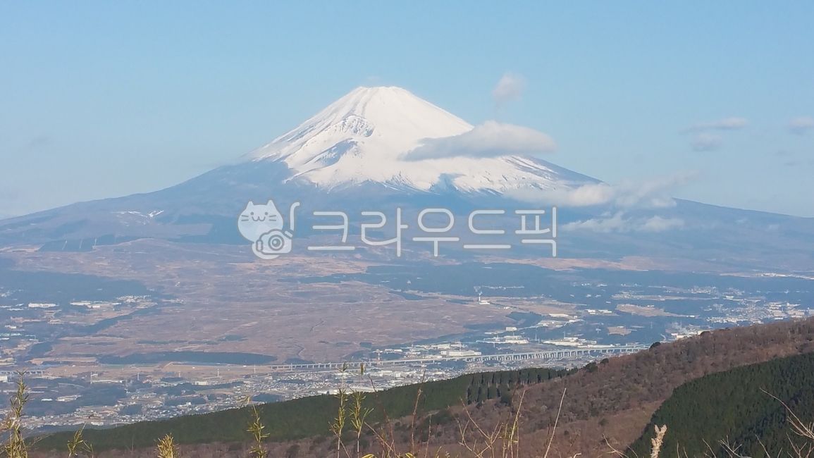 일본,후지산,만년설,자연,산