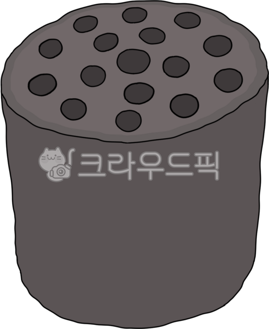 연탄, 연탄일러스트, 연탄그림, 손그림, 구공탄, 사진,이미지,일러스트,캘리그라피 - sokeumbi작가