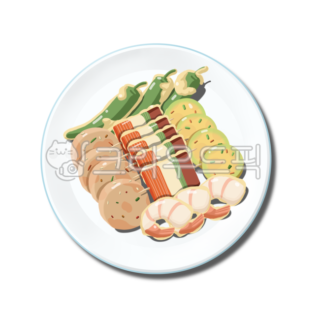 모듬전,새우전,호박전,산적,동그랑땡,고추전,추석음식,추석일러스트공모전,그래픽,일러스트레이션,graphic,illustration