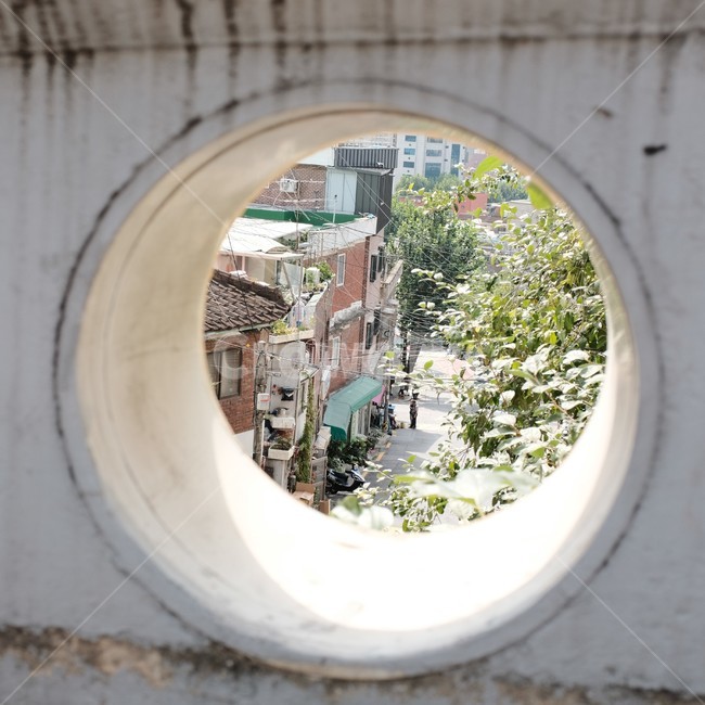 hole,구멍,frame,프레임,이화동,액자,옛날골목,골목,옛날한국,한국골목