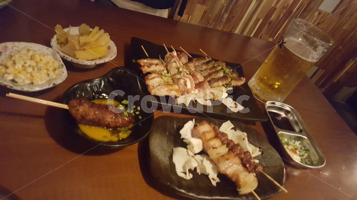 food,음식,eat,꼬치구이,맥주,beer