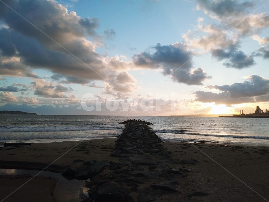 풍경,새벽,아침,sea,바다,breakwater,방파제,water,물,nature,자연,ocean,대양,outdoors,옥외,sky,하늘,cloud,구름