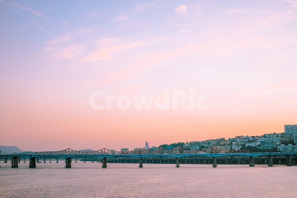 bridge,다리,하늘,노을,한강,도시,풍경,city,landscape,한국도시풍경,한국도시경관,korea cityscape