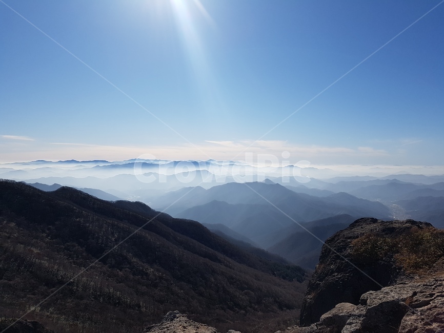 한국의산하,운무,절경,능선,정상,자연,풍경,nature,landscape,outdoors,옥외,mountain,산,mountain range,산맥