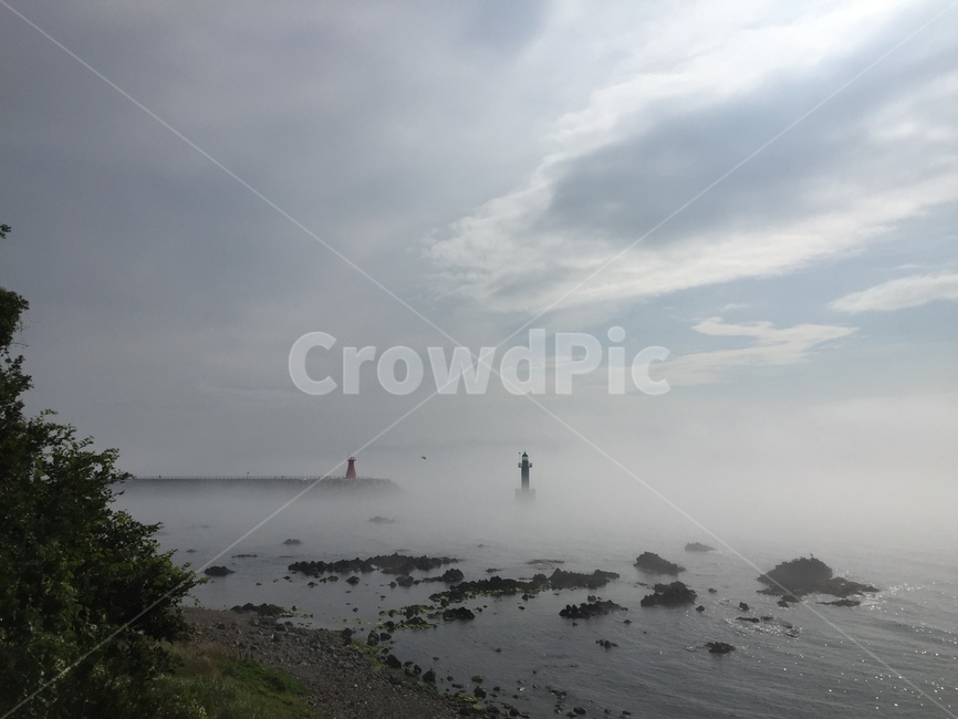 바다,안개,등대,sea,fog
