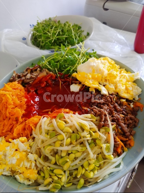비빔밥,외국인초대요리,비빔밥만들기,핸드메이드,예쁜요리,자취요리,레시피,재료