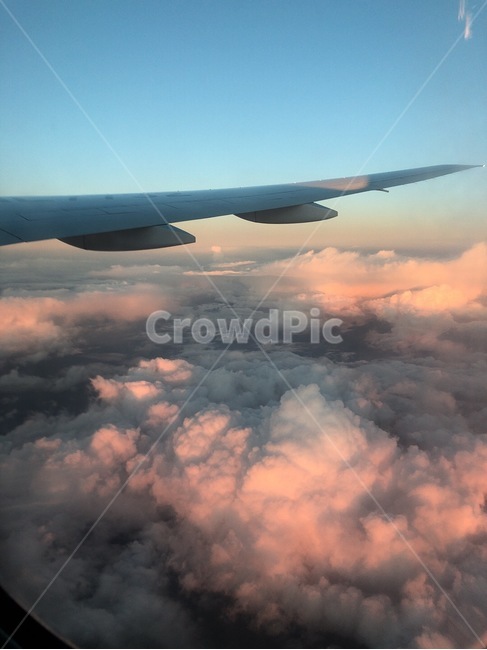 nature,자연,outdoors,노을,구름,대자연,비행기,항공기,airplane