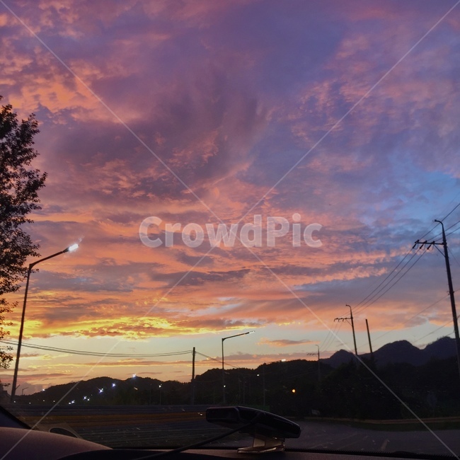 노을,하늘,sky,풍경,구름
