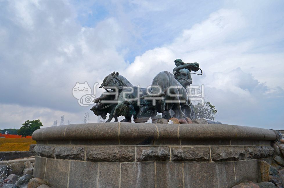 분수,fountain,게피온의샘,카스텔레트요새,water,물