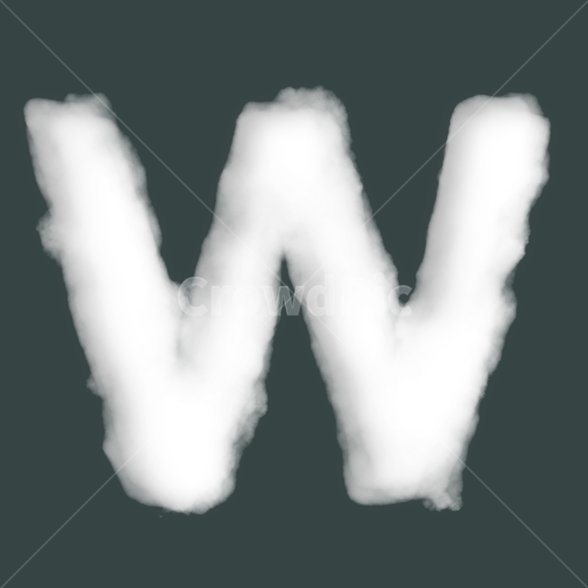 구름,타이포그래피,알파벳,영문,cloud,w,그래픽,일러스트레이션,graphic,illustration