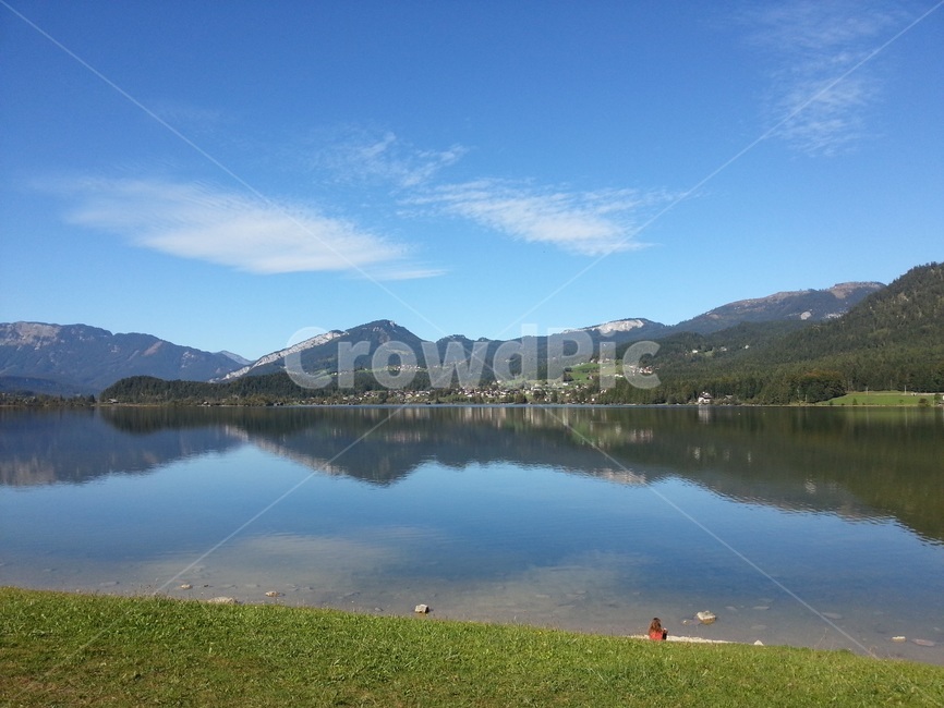 오스트리아,할슈타트,하늘,호수,시골,republicofaustria,hallstatt,österreich,해외,외국,관광지