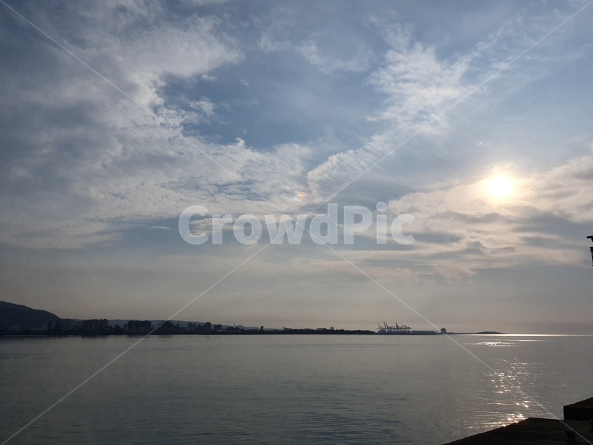 강가,풍경,water,outdoors,자연,nature,물,노을