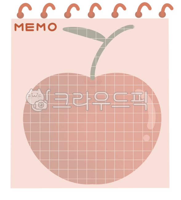메모지,메모장,과일,과일메모지,체리
