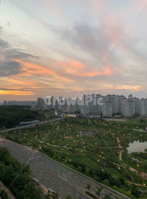 공원,구름,노을,cloud,lake