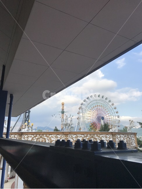 대관람차,놀이공원,하늘,무지개,알록달록,놀이공원,놀이동산,놀이터,amusement park,playground