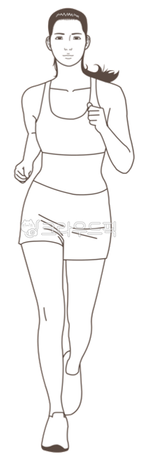 여성,여자일러스트,마라토너,라인캐릭터,달리기,육상선수