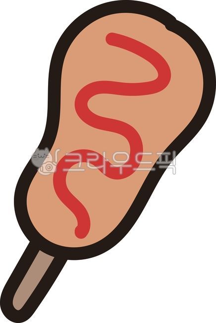 핫도그,간식,소세지,케찹,길거리간식,핫도그일러스트,간식일러스트