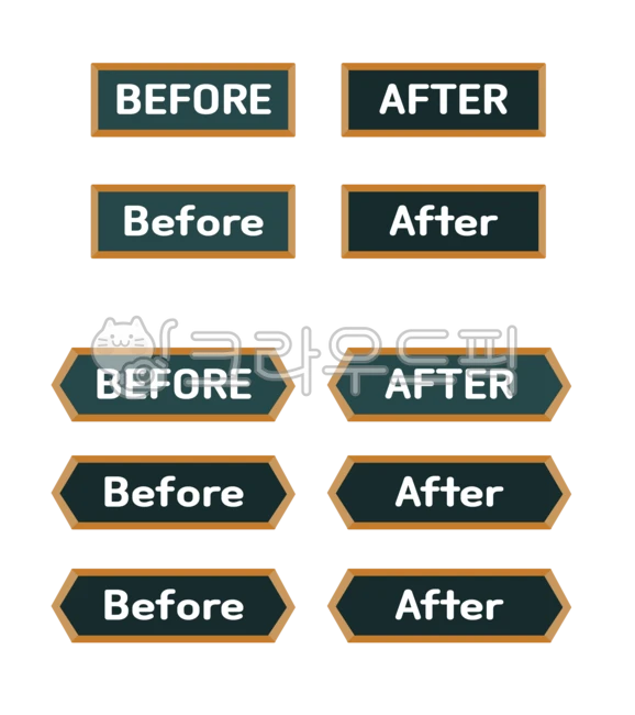 before, after, label - Authentic Korean Stock Photos by Studio띠또 | CrowdPic