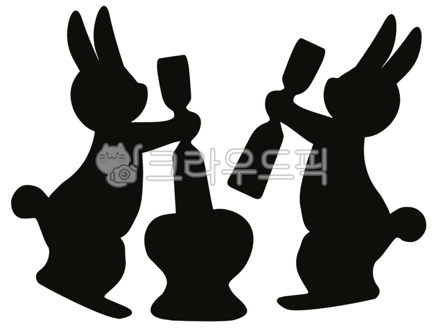 추석,설,명절,연휴,추석아이콘,설삽화,추석그림,명절그림,명절일러스트,한가위,한가위그림,토끼,동양화,토끼그림,토끼일러스트,토끼실루엣,실루엣