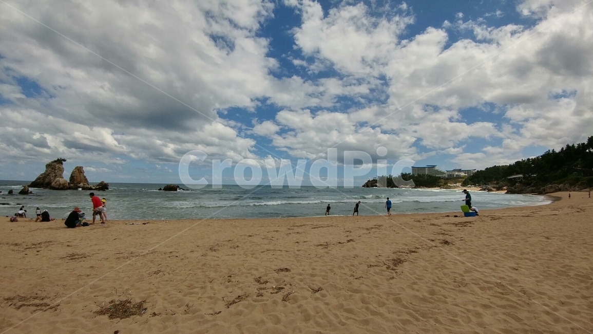 강원도,여름날씨,구름하늘,힐링,여행,친구,연인,가족,해변,바다,beach,sea,사람들,대중,군중,other people,crowd