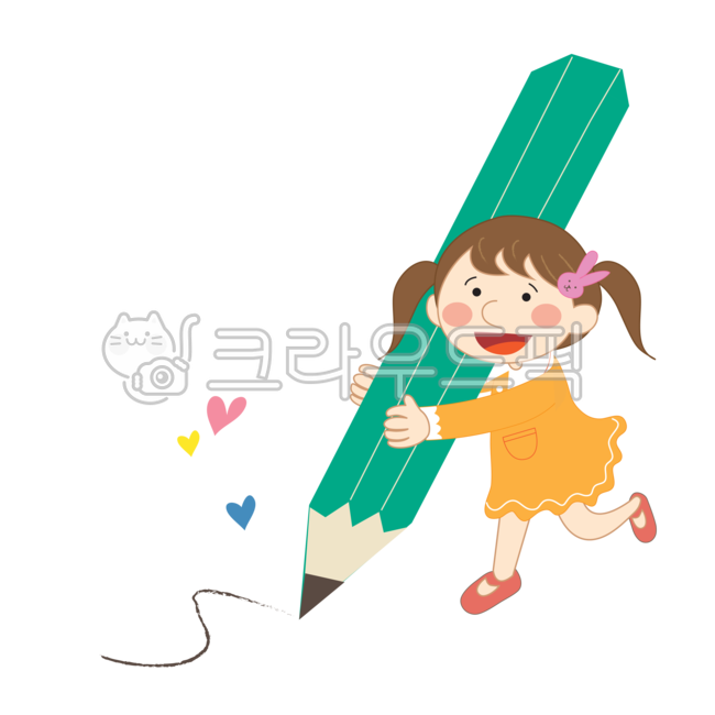 유치원,어린이,새학기,알림장,메모,연필,keypoint,중요한,게시판,소녀,공부,학습,배움,즐거움,person,사람