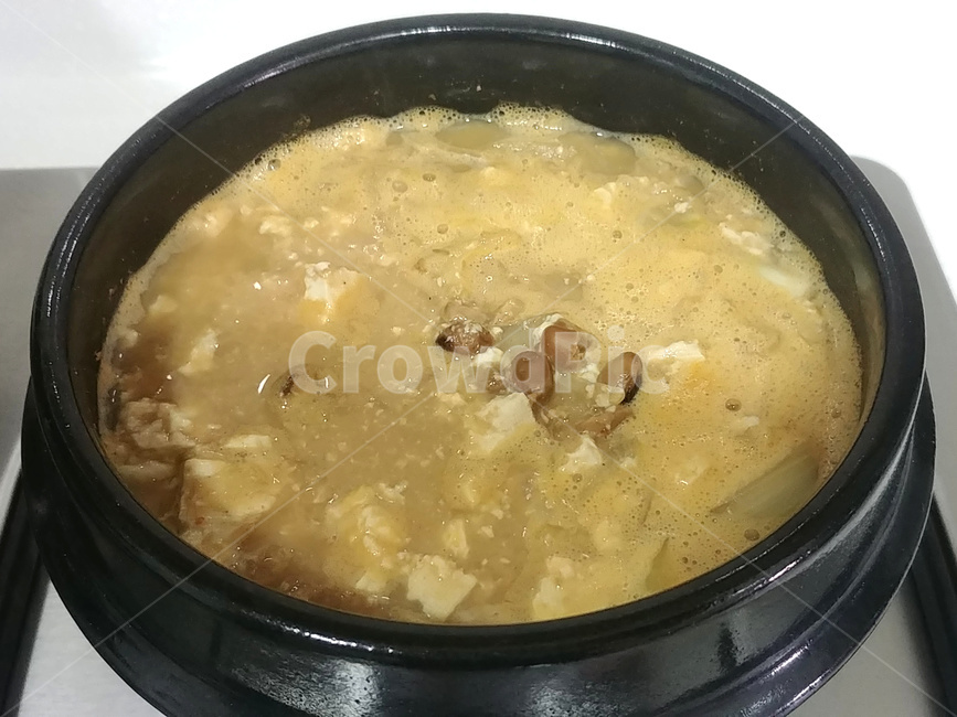 청국장,청국장찌개,뚝배기,된장찌개,청국장뚝배기