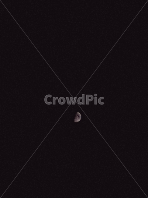 상현달,달,moon,야경,밤,nightscape,자연,풍경