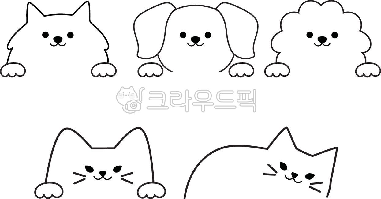 강아지얼굴,고양이귀여운,도안,장식,동물,고양이,강아지,다이어리꾸미기,데코,캐릭터,다꾸,얼굴,세트,모음