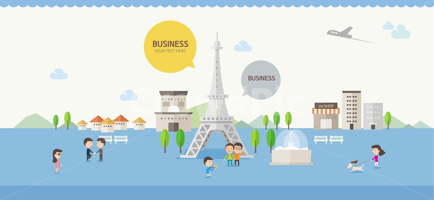 plane,flat background,city,App background,building,picture,fly,flat,background,person,illustration,travel,The Eiffel Tower