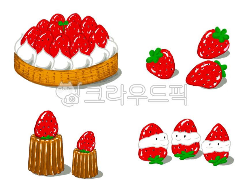 카페,음식일러스트,간식,디저트,딸기파이,딸기,디저트일러스트,일러스트,까눌레,딸기까눌레,딸기디저트일러스트,딸기타르트,딸기일러스트,베이킹,생일,베이커리,다꾸,파티,dessert,sweet,illustration,food,fruit,과일,strawberry,strawberrypieillust,strawberryillust,cannele,strawberrycannele,strawberrytart