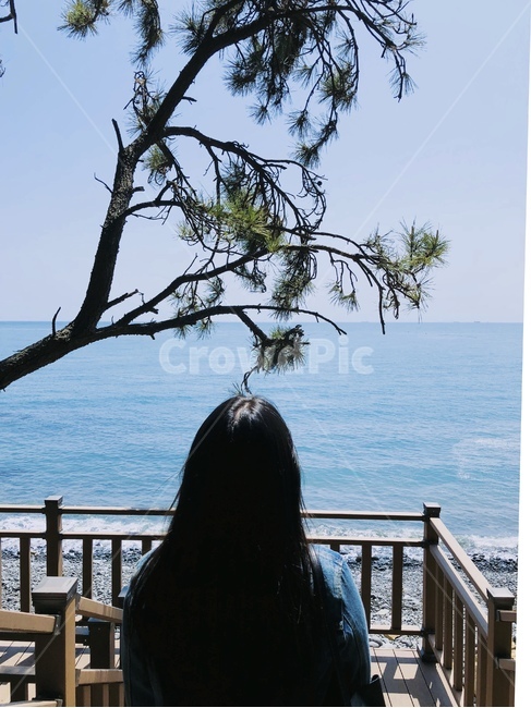 자연,바다,바닷가,해운대,파도,하늘,파란바다,푸른바다,숲,풀,여름,여자,바다여자,사람,인물,인간,human,person,여성,여자,woman,female,lady