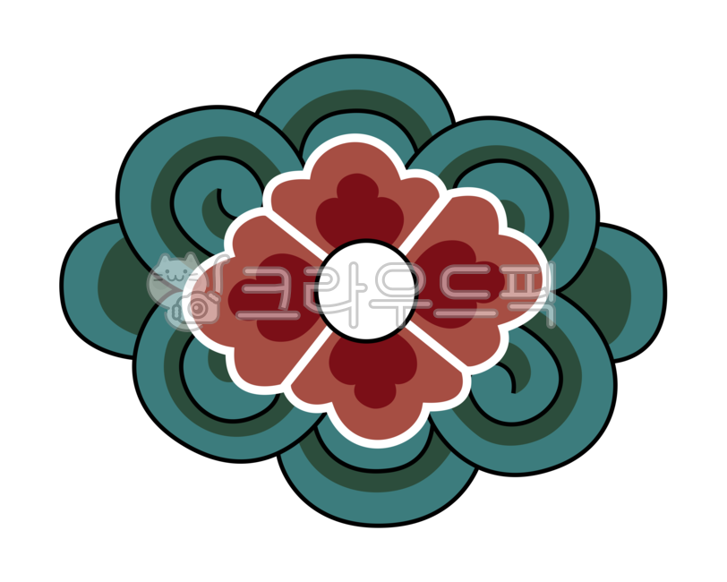 green,pattern,Korean culture,traditional pattern,Red,floral pattern,korea,painting,illustration,Eastern,tradition,Dancheong,Korean tradition