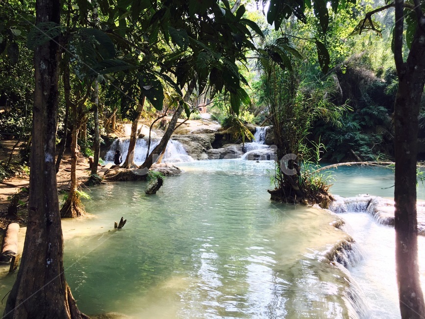 계곡,동남아,꽝시폭포,자연,숲,자연,풍경,nature,landscape,water,물,outdoors,옥외