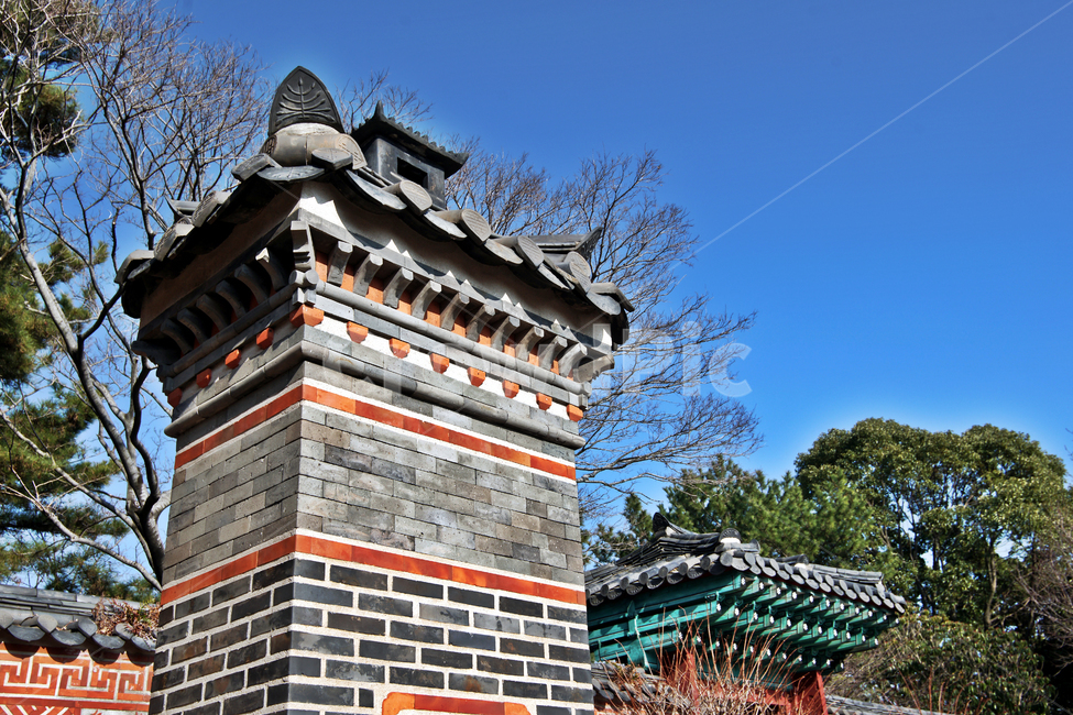 굴뚝,한국,전통,문양,기와지붕,문화유산