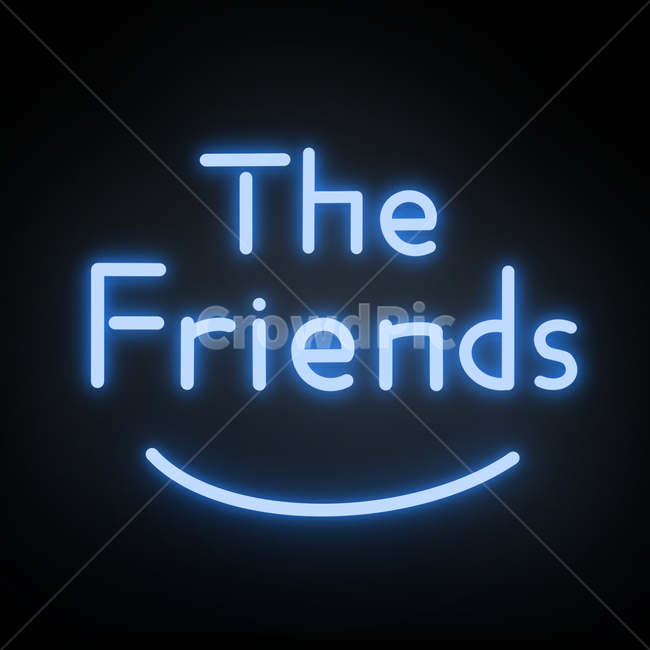 네온사인,네온,친구,간판,neon,friend,손글씨,그래픽,일러스트레이션,graphic,illustration