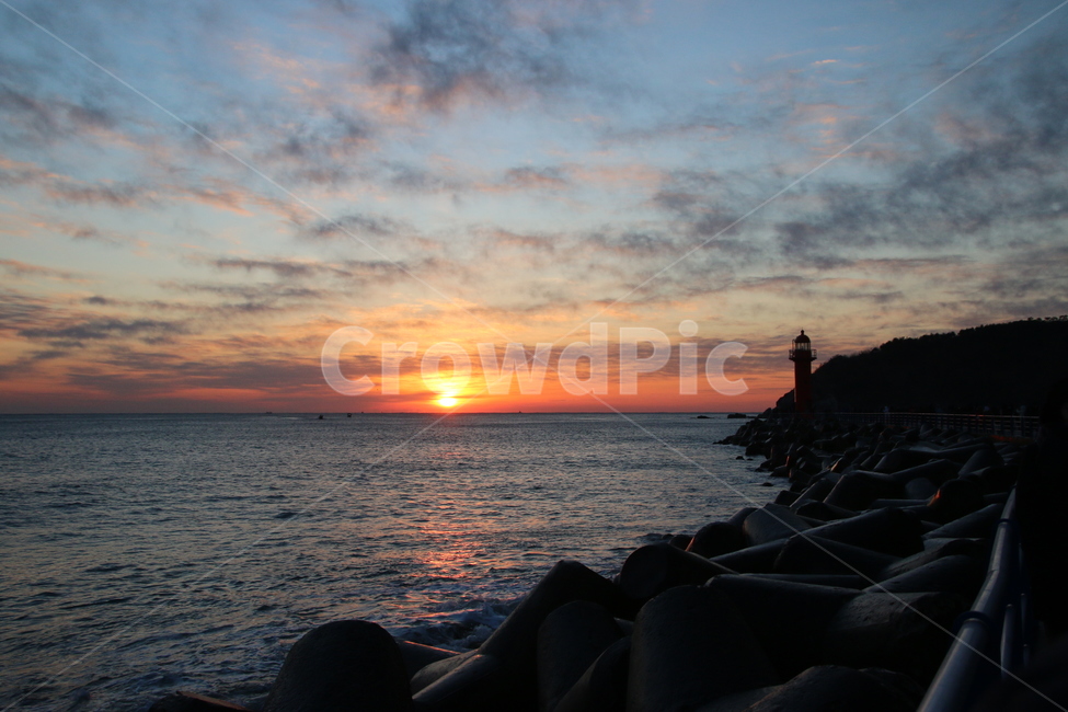 동해,바닷길,석양,노을,해돋이,sunset,nature,searoute,방파제,구름