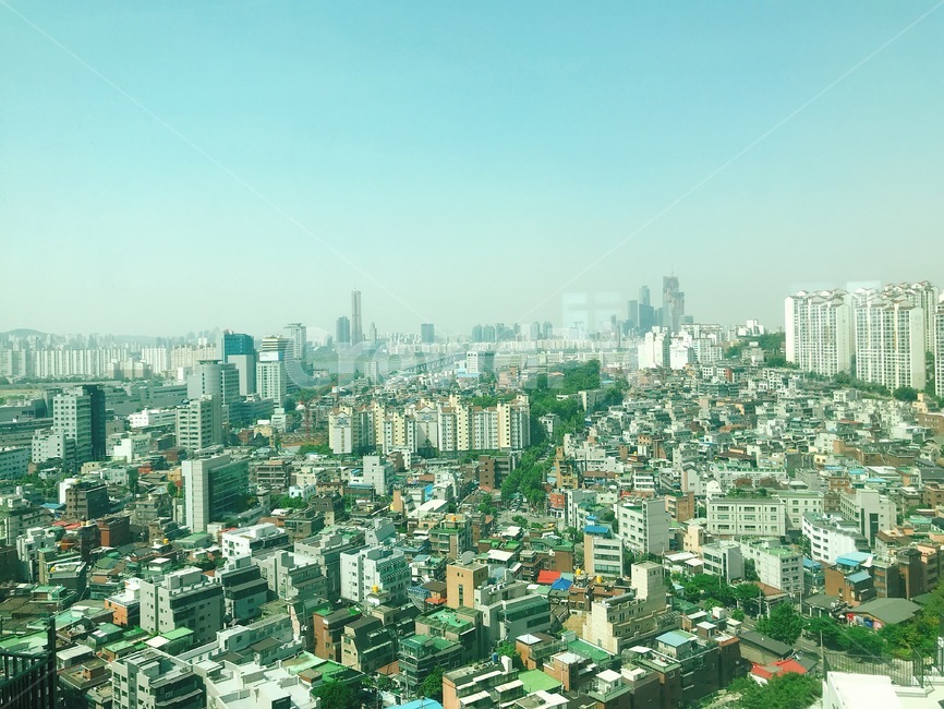 서울,전망,맑음,풍경,조감도,경치