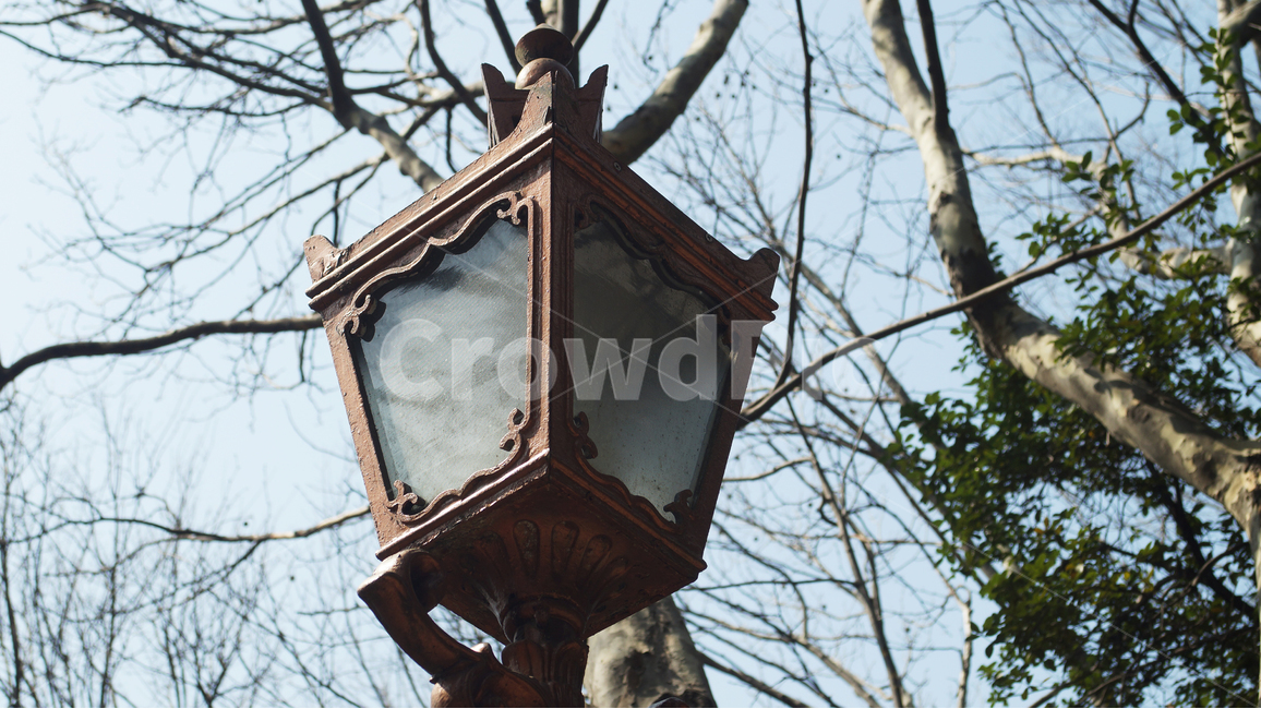 가로등,풍경,전구,오후,맑은날씨